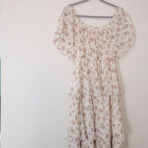 Off The Shoulder Floral Dress